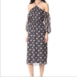 Club Monaco Elegant Floral Off-Shoulder Dress size 00